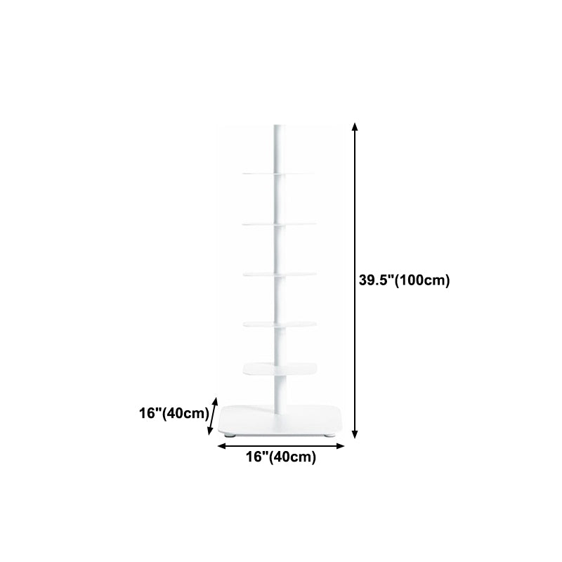 Metal Geometric Bookcase Scandinavian Style Open Back Bookshelf Clearhalo 'Bookcases' 'furn' 'furn_bookcases' 'Furniture' 'furniture_bookcases' 'Office Furniture' 4878436