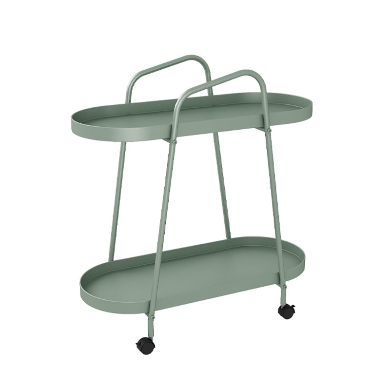 Iron Movable Bookshelf Double Layer Floor Bookcase with Pulley Green Clearhalo 'Bookcases' 'furn' 'furn_bookcases' 'Furniture' 'furniture_bookcases' 'Office Furniture' 4878438