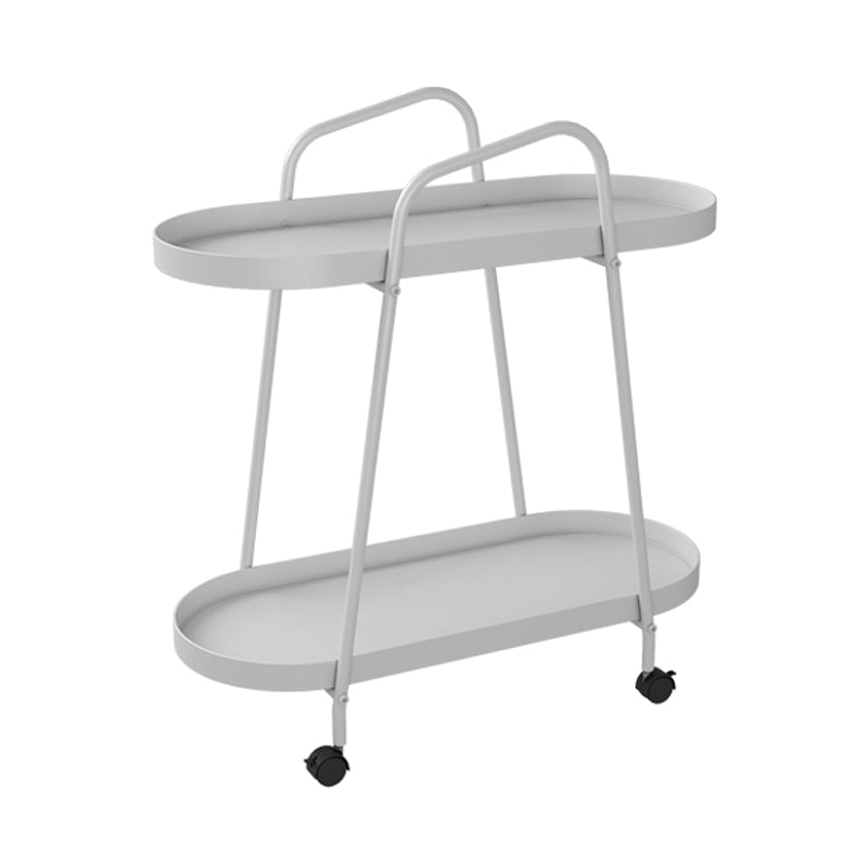 Iron Movable Bookshelf Double Layer Floor Bookcase with Pulley White Clearhalo 'Bookcases' 'furn' 'furn_bookcases' 'Furniture' 'furniture_bookcases' 'Office Furniture' 4878441