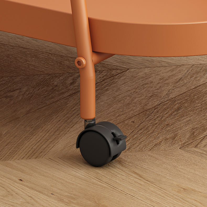 Iron Movable Bookshelf Double Layer Floor Bookcase with Pulley Clearhalo 'Bookcases' 'furn' 'furn_bookcases' 'Furniture' 'furniture_bookcases' 'Office Furniture' 4878448