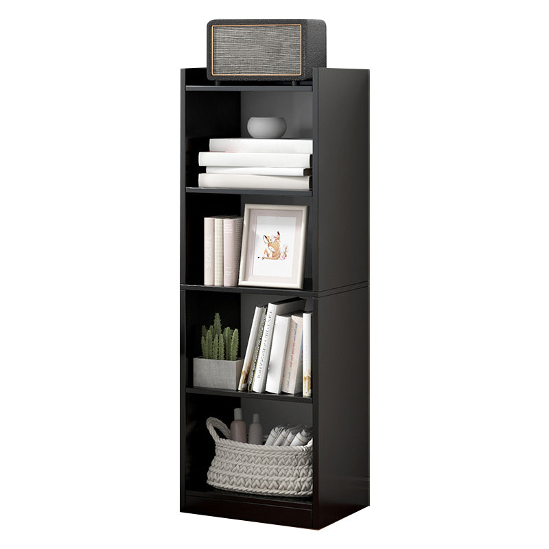 Manufactured Wood Scandinavian Bookshelf Vertical Bookcase for Home Black 11.8"L x 9.4"W x 48.8"H Clearhalo 'Bookcases' 'Furniture' 'furniture_bookcases' 'Office Furniture' 4878473