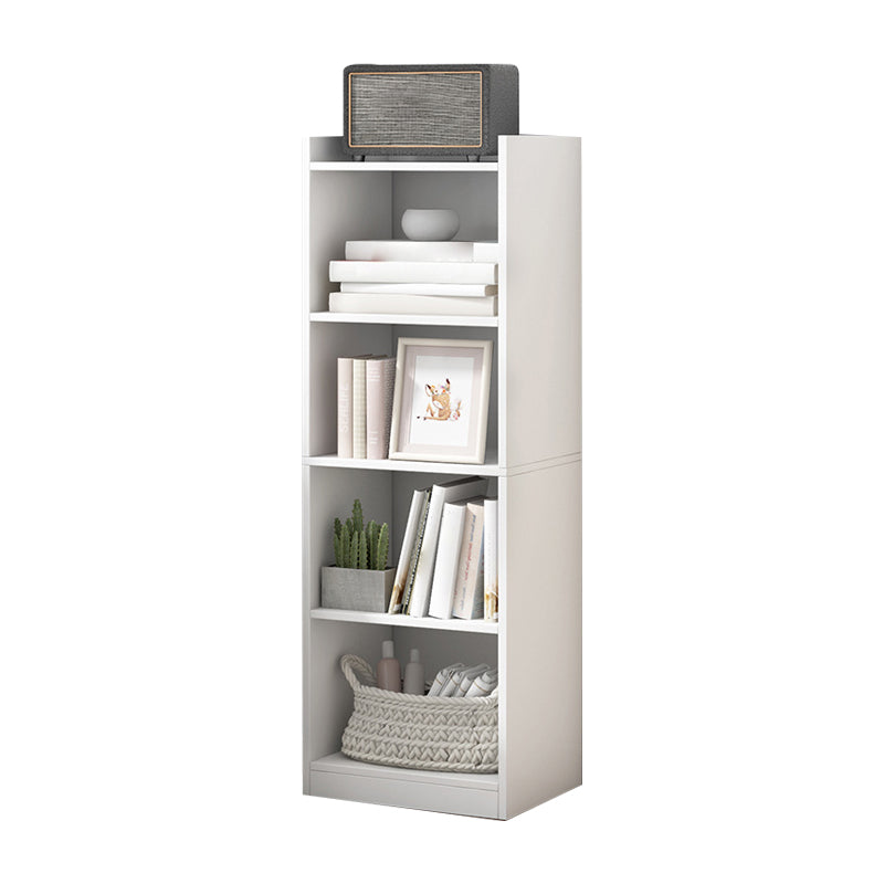 Manufactured Wood Scandinavian Bookshelf Vertical Bookcase for Home White 11.8"L x 9.4"W x 48.8"H Clearhalo 'Bookcases' 'Furniture' 'furniture_bookcases' 'Office Furniture' 4878479