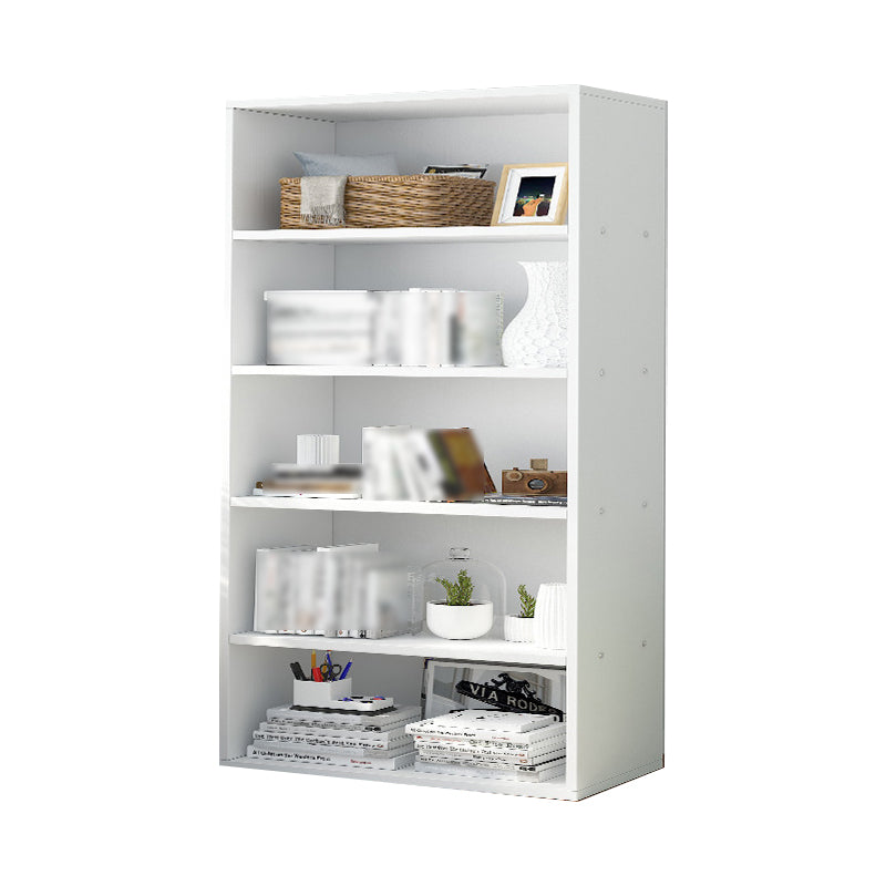 Manufactured Wood Scandinavian Bookshelf Vertical Bookcase for Home White 23.6"L x 9.4"W x 52"H Clearhalo 'Bookcases' 'Furniture' 'furniture_bookcases' 'Office Furniture' 4878481