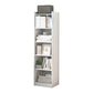 Manufactured Wood Scandinavian Bookshelf Vertical Bookcase for Home White 11.8"L x 9.4"W x 59.8"H Clearhalo 'Bookcases' 'Furniture' 'furniture_bookcases' 'Office Furniture' 4878483