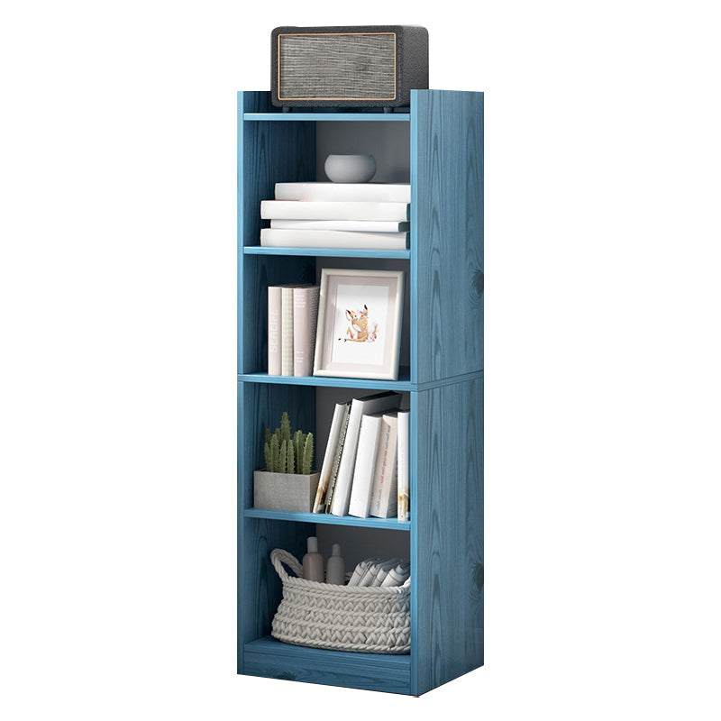Manufactured Wood Scandinavian Bookshelf Vertical Bookcase for Home Blue 11.8"L x 9.4"W x 48.8"H Clearhalo 'Bookcases' 'Furniture' 'furniture_bookcases' 'Office Furniture' 4878491