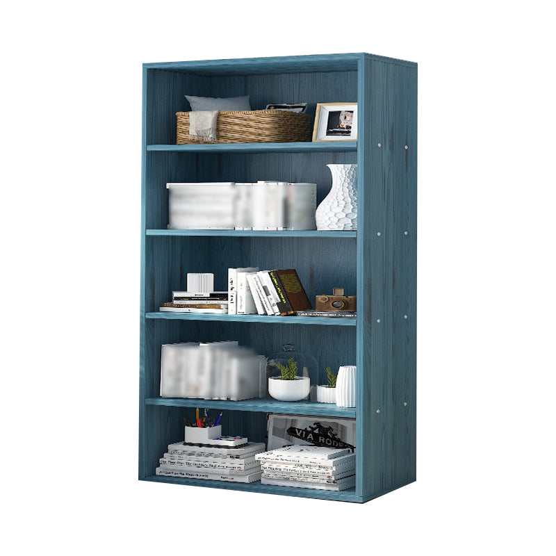 Manufactured Wood Scandinavian Bookshelf Vertical Bookcase for Home Blue 23.6"L x 9.4"W x 52"H Clearhalo 'Bookcases' 'Furniture' 'furniture_bookcases' 'Office Furniture' 4878492