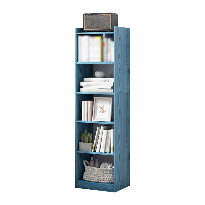 Manufactured Wood Scandinavian Bookshelf Vertical Bookcase for Home Blue 11.8"L x 9.4"W x 59.8"H Clearhalo 'Bookcases' 'Furniture' 'furniture_bookcases' 'Office Furniture' 4878493