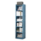 Manufactured Wood Scandinavian Bookshelf Vertical Bookcase for Home Blue 11.8"L x 9.4"W x 70.9"H Clearhalo 'Bookcases' 'Furniture' 'furniture_bookcases' 'Office Furniture' 4878494