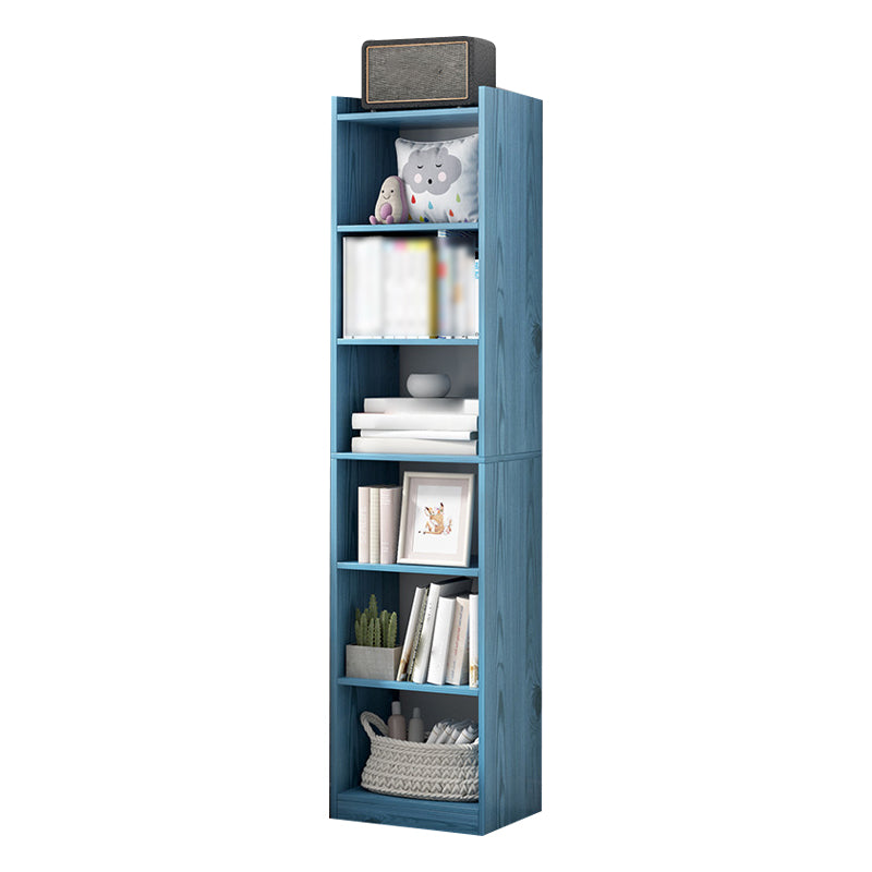 Manufactured Wood Scandinavian Bookshelf Vertical Bookcase for Home Blue 11.8"L x 9.4"W x 70.9"H Clearhalo 'Bookcases' 'Furniture' 'furniture_bookcases' 'Office Furniture' 4878494