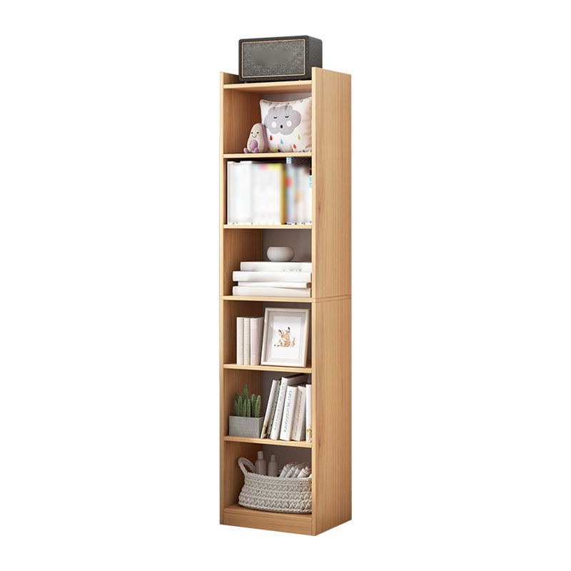 Manufactured Wood Scandinavian Bookshelf Vertical Bookcase for Home Natural 11.8"L x 9.4"W x 70.9"H Clearhalo 'Bookcases' 'Furniture' 'furniture_bookcases' 'Office Furniture' 4878500