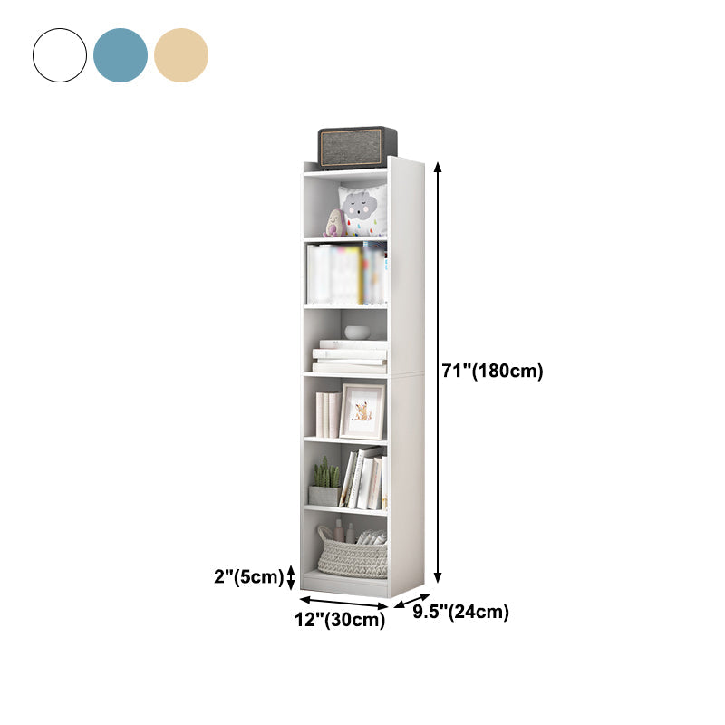 Manufactured Wood Scandinavian Bookshelf Vertical Bookcase for Home Clearhalo 'Bookcases' 'Furniture' 'furniture_bookcases' 'Office Furniture' 4878504
