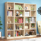 Scandinavian Pine Wood Standard Bookshelf Closed Back Vertical Bookshelf Clearhalo 'Bookcases' 'Furniture' 'furniture_bookcases' 'Office Furniture' 4878507