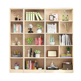 Scandinavian Pine Wood Standard Bookshelf Closed Back Vertical Bookshelf Clearhalo 'Bookcases' 'Furniture' 'furniture_bookcases' 'Office Furniture' 4878515
