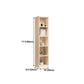 Scandinavian Pine Wood Standard Bookshelf Closed Back Vertical Bookshelf Clearhalo 'Bookcases' 'Furniture' 'furniture_bookcases' 'Office Furniture' 4878520