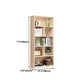 Scandinavian Pine Wood Standard Bookshelf Closed Back Vertical Bookshelf Clearhalo 'Bookcases' 'Furniture' 'furniture_bookcases' 'Office Furniture' 4878522