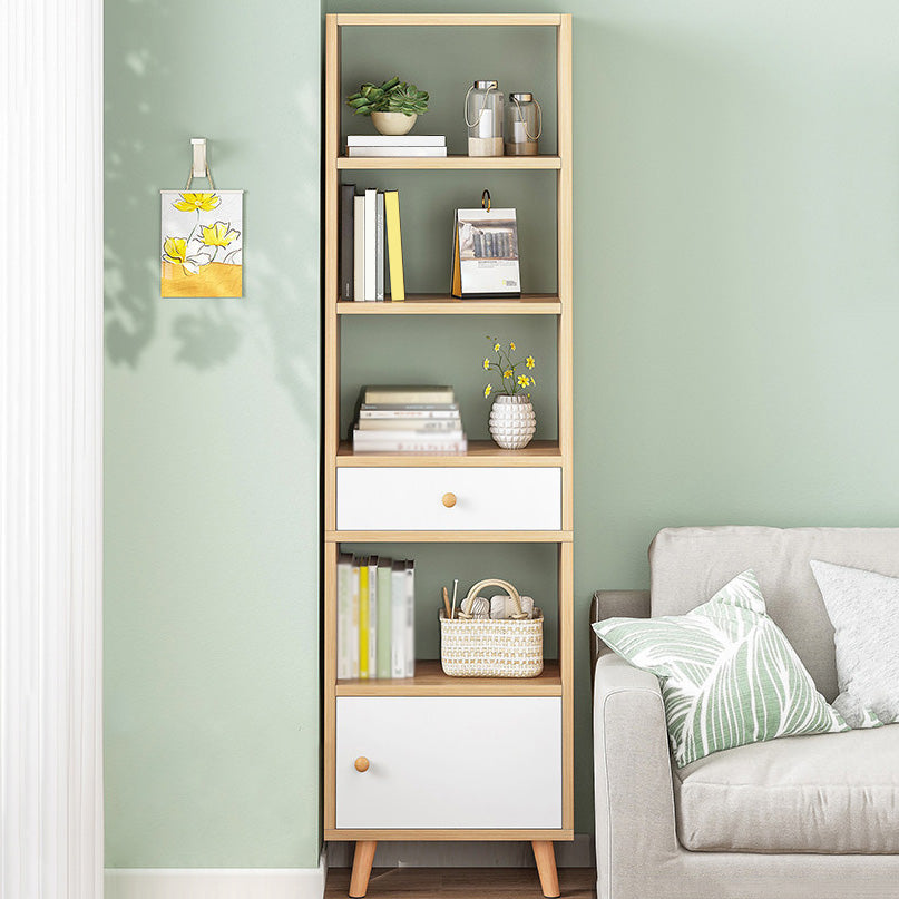 Wood Bookshelf Scandinavian Style Bookcase for Home Office and Study Room Clearhalo 'Bookcases' 'furn' 'furn_bookcases' 'Furniture' 'furniture_bookcases' 'Office Furniture' 4878524