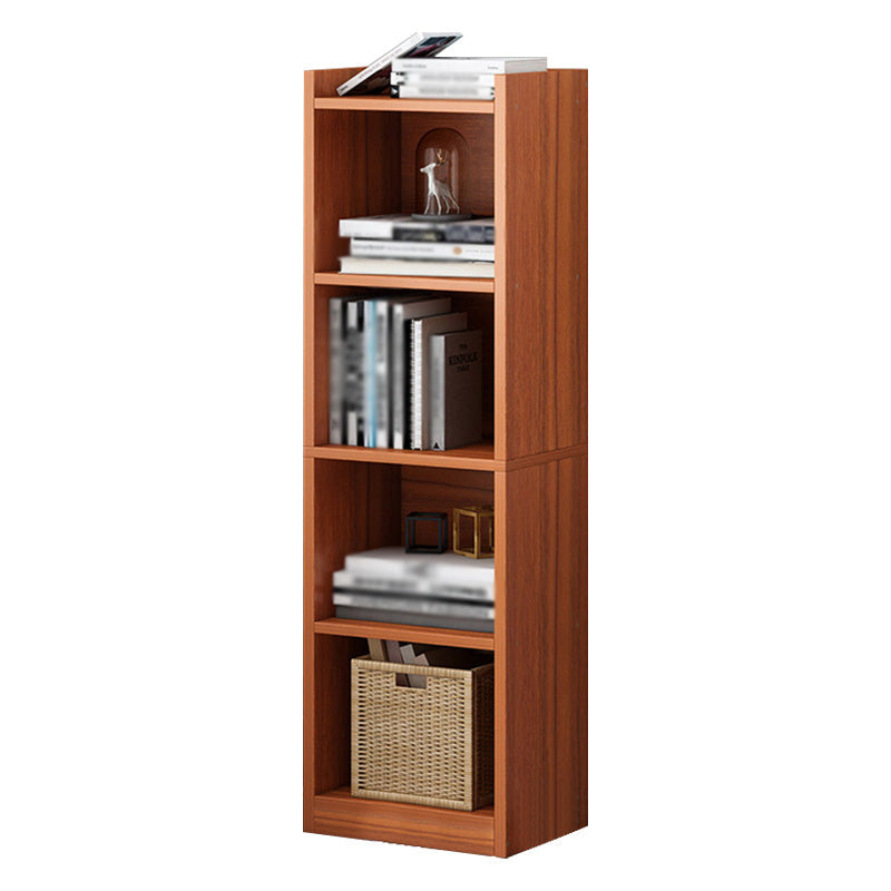 Wood Bookshelf Scandinavian Style Bookcase for Home Office and Study Room 11.8"L x 9.4"W x 48.8"H Brown Shelves Clearhalo 'Bookcases' 'furn' 'furn_bookcases' 'Furniture' 'furniture_bookcases' 'Office Furniture' 4878532