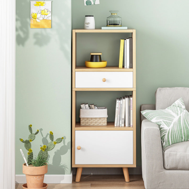 Wood Bookshelf Scandinavian Style Bookcase for Home Office and Study Room Clearhalo 'Bookcases' 'furn' 'furn_bookcases' 'Furniture' 'furniture_bookcases' 'Office Furniture' 4878538