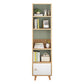 Wood Bookshelf Scandinavian Style Bookcase for Home Office and Study Room 15.7"L x 9.4"W x 70.9"H Natural No Drawer Clearhalo 'Bookcases' 'furn' 'furn_bookcases' 'Furniture' 'furniture_bookcases' 'Office Furniture' 4878554