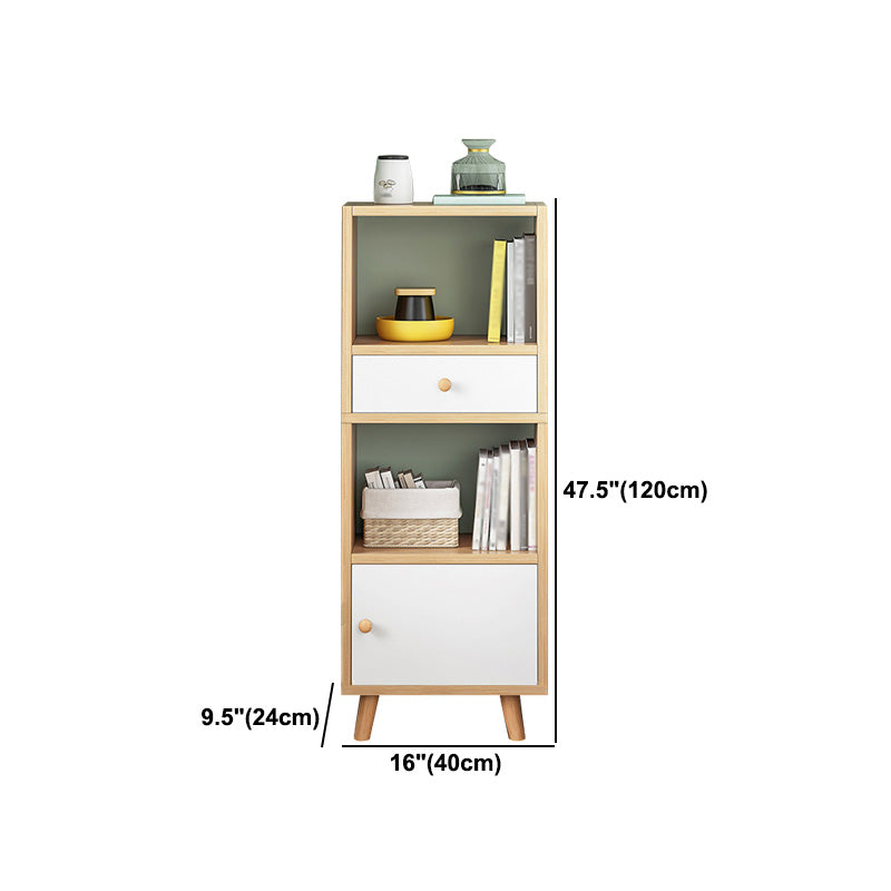 Wood Bookshelf Scandinavian Style Bookcase for Home Office and Study Room Clearhalo 'Bookcases' 'furn' 'furn_bookcases' 'Furniture' 'furniture_bookcases' 'Office Furniture' 4878557