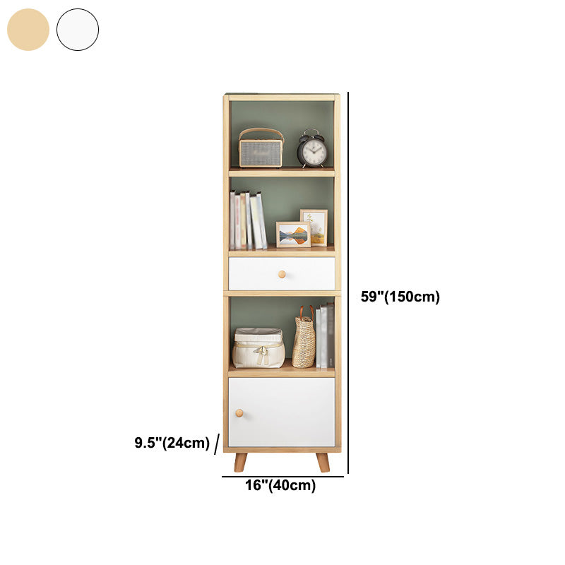 Wood Bookshelf Scandinavian Style Bookcase for Home Office and Study Room Clearhalo 'Bookcases' 'furn' 'furn_bookcases' 'Furniture' 'furniture_bookcases' 'Office Furniture' 4878558