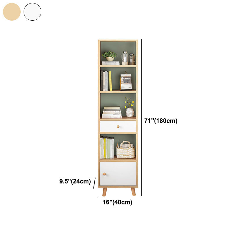 Wood Bookshelf Scandinavian Style Bookcase for Home Office and Study Room Clearhalo 'Bookcases' 'furn' 'furn_bookcases' 'Furniture' 'furniture_bookcases' 'Office Furniture' 4878559