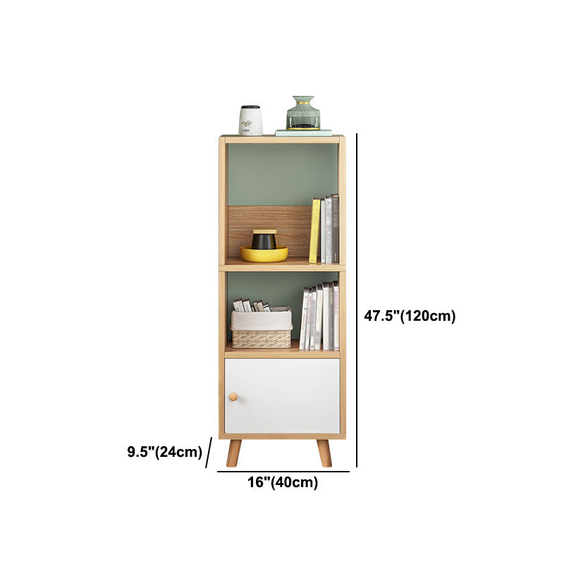 Wood Bookshelf Scandinavian Style Bookcase for Home Office and Study Room Clearhalo 'Bookcases' 'furn' 'furn_bookcases' 'Furniture' 'furniture_bookcases' 'Office Furniture' 4878565