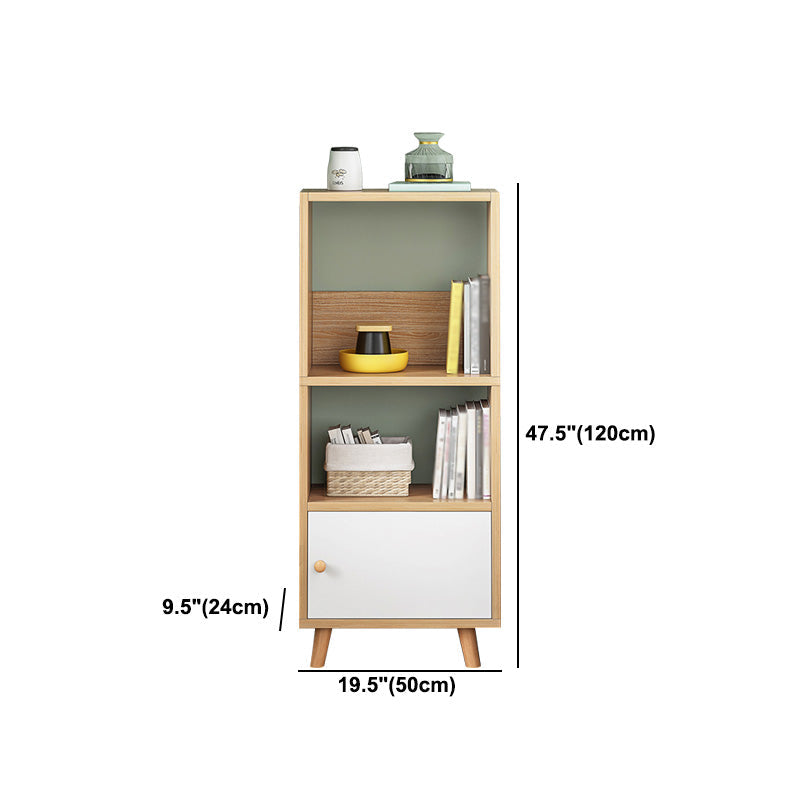 Wood Bookshelf Scandinavian Style Bookcase for Home Office and Study Room Clearhalo 'Bookcases' 'furn' 'furn_bookcases' 'Furniture' 'furniture_bookcases' 'Office Furniture' 4878567