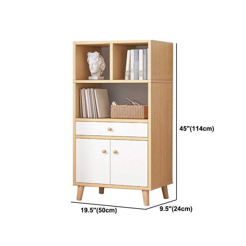 Wood Bookshelf Scandinavian Style Bookcase for Home Office and Study Room Clearhalo 'Bookcases' 'furn' 'furn_bookcases' 'Furniture' 'furniture_bookcases' 'Office Furniture' 4878568