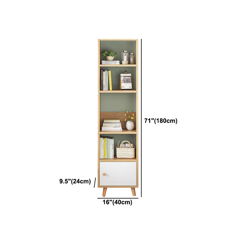 Wood Bookshelf Scandinavian Style Bookcase for Home Office and Study Room Clearhalo 'Bookcases' 'furn' 'furn_bookcases' 'Furniture' 'furniture_bookcases' 'Office Furniture' 4878570