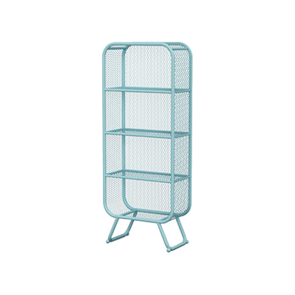 Industrial Metal Standard Bookshelf Closed Back Vertical Bookcase for Bedroom 23.6"L x 11.8"W x 59.1"H Blue Clearhalo 'Bookcases' 'furn' 'furn_bookcases' 'Furniture' 'furniture_bookcases' 'Office Furniture' 4878585