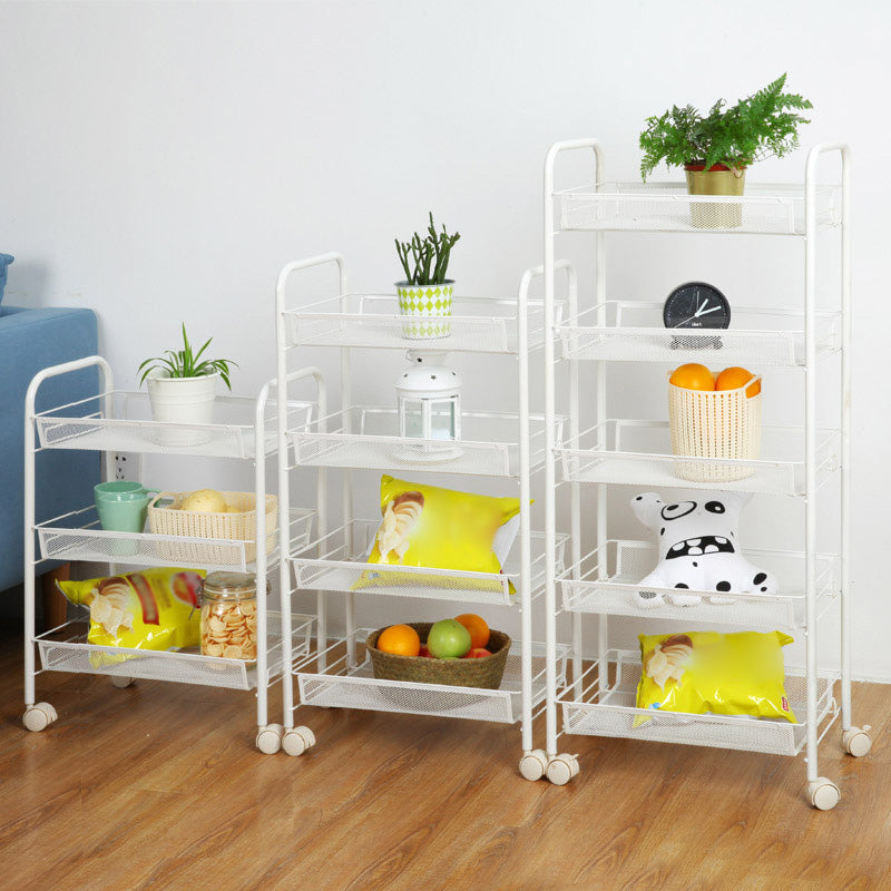 Industrial Metal Etagere Bookshelf Vertical Open Bookcase with Caster Wheels Clearhalo 'Bookcases' 'furn' 'furn_bookcases' 'Furniture' 'furniture_bookcases' 'Office Furniture' 4878606