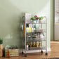 Industrial Metal Etagere Bookshelf Vertical Open Bookcase with Caster Wheels Clearhalo 'Bookcases' 'furn' 'furn_bookcases' 'Furniture' 'furniture_bookcases' 'Office Furniture' 4878608