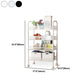 Industrial Metal Etagere Bookshelf Vertical Open Bookcase with Caster Wheels Clearhalo 'Bookcases' 'furn' 'furn_bookcases' 'Furniture' 'furniture_bookcases' 'Office Furniture' 4878618