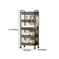 Industrial Metal Etagere Bookshelf Vertical Open Bookcase with Caster Wheels Clearhalo 'Bookcases' 'furn' 'furn_bookcases' 'Furniture' 'furniture_bookcases' 'Office Furniture' 4878619