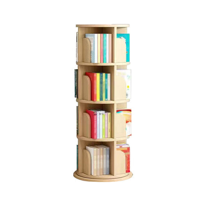 Scandinavian Style Bookshelf Closed Back Solid Wood Bookcase for Home Office 19.9"L x 19.9"W x 50.8"H Clearhalo 'Bookcases' 'furn' 'furn_bookcases' 'Furniture' 'furniture_bookcases' 'Office Furniture' 4878634