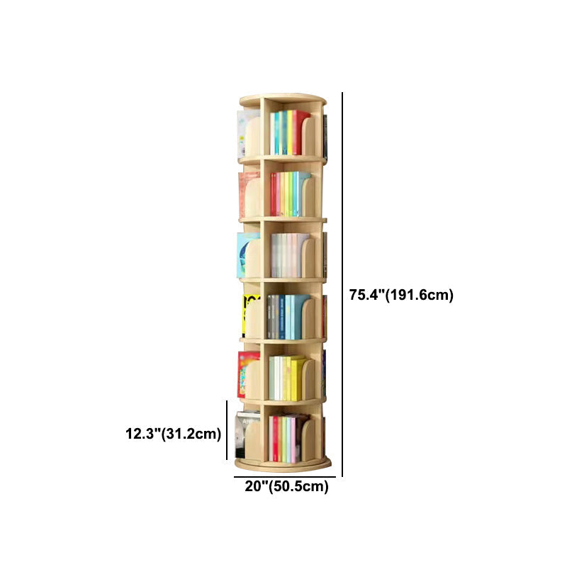 Scandinavian Style Bookshelf Closed Back Solid Wood Bookcase for Home Office Clearhalo 'Bookcases' 'furn' 'furn_bookcases' 'Furniture' 'furniture_bookcases' 'Office Furniture' 4878644