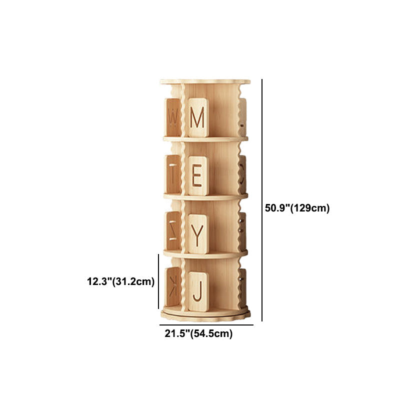Scandinavian Style Bookshelf Closed Back Solid Wood Bookcase for Home Office Clearhalo 'Bookcases' 'furn' 'furn_bookcases' 'Furniture' 'furniture_bookcases' 'Office Furniture' 4878647
