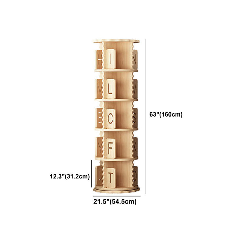 Scandinavian Style Bookshelf Closed Back Solid Wood Bookcase for Home Office Clearhalo 'Bookcases' 'furn' 'furn_bookcases' 'Furniture' 'furniture_bookcases' 'Office Furniture' 4878648