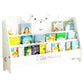 Ladder Closed Back Bookshelf Solid and Manufactured Wood Bookshelf for Home 39.4"L x 7.9"W x 22.8"H White Clearhalo 'Bookcases' 'furn' 'furn_bookcases' 'Furniture' 'furniture_bookcases' 'Office Furniture' 4878660