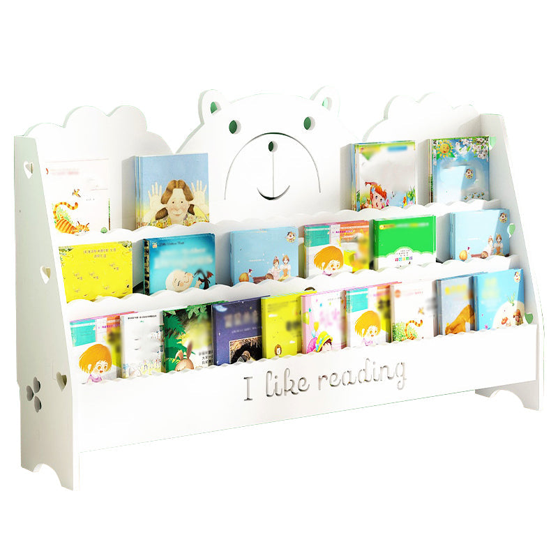 Ladder Closed Back Bookshelf Solid and Manufactured Wood Bookshelf for Home 39.4"L x 7.9"W x 22.8"H White Clearhalo 'Bookcases' 'furn' 'furn_bookcases' 'Furniture' 'furniture_bookcases' 'Office Furniture' 4878660