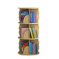 Scandinavian Style Bookshelf Closed Back Solid Wood Bookcase for Home Study Room 15.7"L x 15.7"W x 35"H Natural Clearhalo 'Bookcases' 'furn' 'furn_bookcases' 'Furniture' 'furniture_bookcases' 'Office Furniture' 4878688