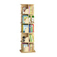 Scandinavian Style Bookshelf Closed Back Solid Wood Bookcase for Home Study Room 15.7"L x 15.7"W x 58.3"H Natural Clearhalo 'Bookcases' 'furn' 'furn_bookcases' 'Furniture' 'furniture_bookcases' 'Office Furniture' 4878701
