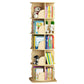 Scandinavian Style Bookshelf Closed Back Solid Wood Bookcase for Home Study Room 18.1"L x 18.1"W x 64.2"H Natural Clearhalo 'Bookcases' 'furn' 'furn_bookcases' 'Furniture' 'furniture_bookcases' 'Office Furniture' 4878704