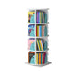 Scandinavian Style Bookshelf Closed Back Solid Wood Bookcase for Home Study Room 18.1"L x 18.1"W x 51.6"H White-Blue Clearhalo 'Bookcases' 'furn' 'furn_bookcases' 'Furniture' 'furniture_bookcases' 'Office Furniture' 4878713