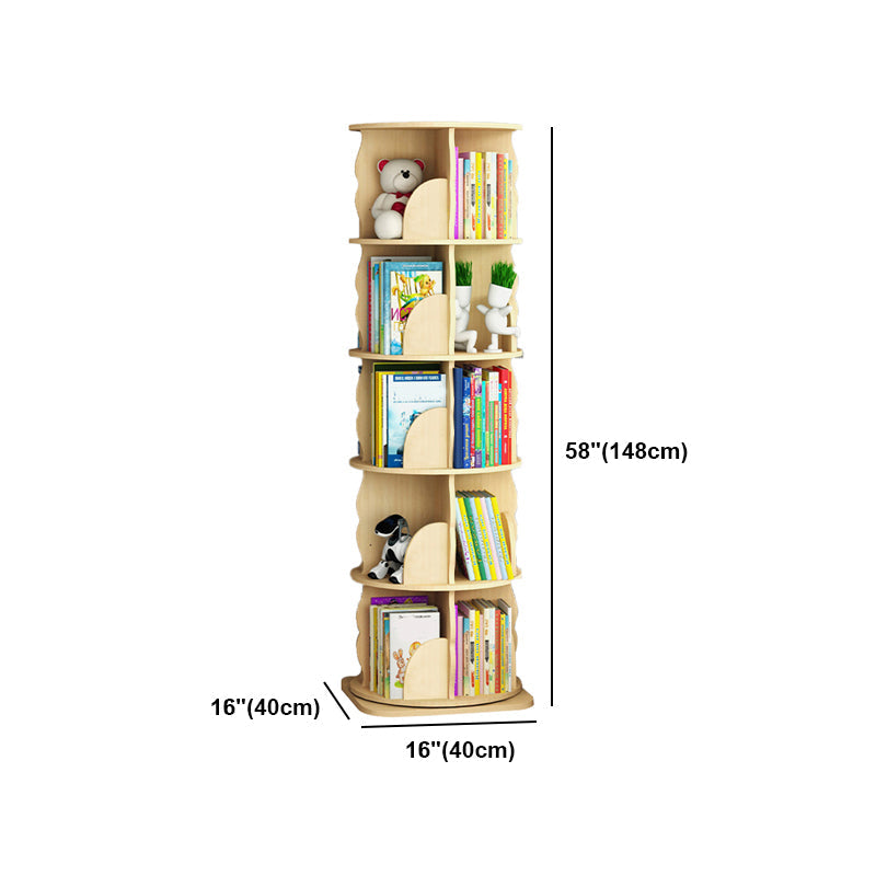 Scandinavian Style Bookshelf Closed Back Solid Wood Bookcase for Home Study Room Clearhalo 'Bookcases' 'furn' 'furn_bookcases' 'Furniture' 'furniture_bookcases' 'Office Furniture' 4878718