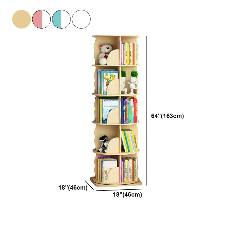 Scandinavian Style Bookshelf Closed Back Solid Wood Bookcase for Home Study Room Clearhalo 'Bookcases' 'furn' 'furn_bookcases' 'Furniture' 'furniture_bookcases' 'Office Furniture' 4878723