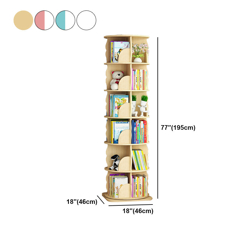 Scandinavian Style Bookshelf Closed Back Solid Wood Bookcase for Home Study Room Clearhalo 'Bookcases' 'furn' 'furn_bookcases' 'Furniture' 'furniture_bookcases' 'Office Furniture' 4878724