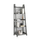Scandinavian Ladder Bookshelf Vertical Open Ash Bookcase for Living Room 23.6"L x 15"W x 64.2"H Grey Bookcases Clearhalo 'Bookcases' 'furn' 'furn_bookcases' 'Furniture' 'furniture_bookcases' 'Office Furniture' 4878727