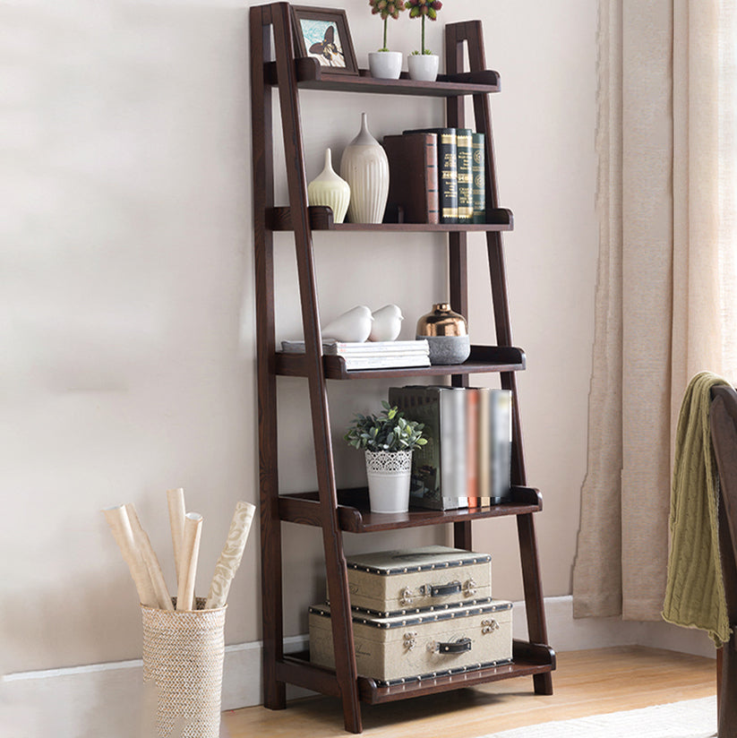 Scandinavian Ladder Bookshelf Vertical Open Ash Bookcase for Living Room Clearhalo 'Bookcases' 'furn' 'furn_bookcases' 'Furniture' 'furniture_bookcases' 'Office Furniture' 4878729